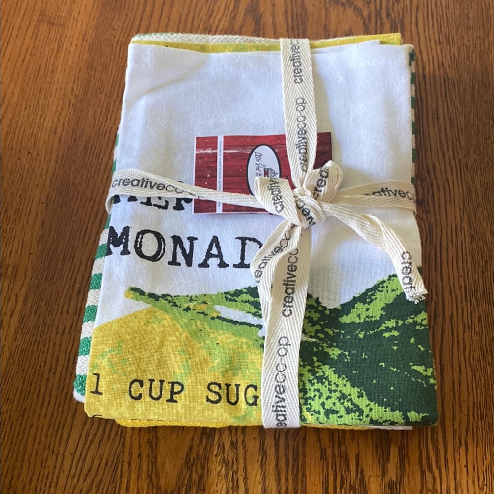 Creative Co-Op Citrus Recipe Tea Towels